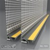 LIKOV LS2-FLEX 06 lišta okenní začišťovací 2D 6 mm s krycí lam. a tkan. 2,6m šedá tmavá